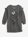 GAP Baby mikinové šaty Gap & Disney GAP
