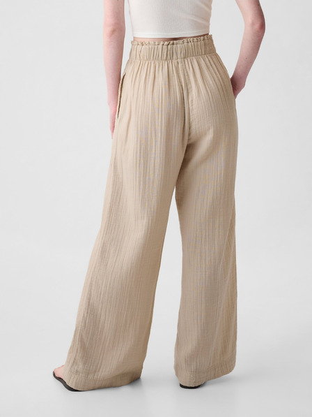 GAP Mušelínové kalhoty wide leg GAP