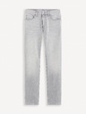 Celio Světle šedé pánské straight fit džíny Celio Fokrey