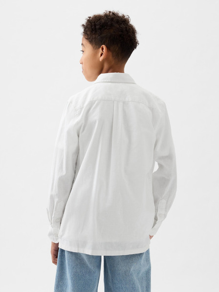 GAP Dětská lněná košile oxford GAP