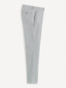 Celio Světle šedé pánské oblekové kalhoty Celio Boamury
