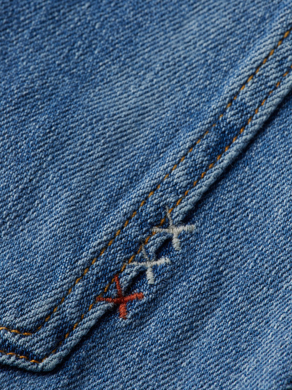 Scotch & Soda Modré dámské široké džíny Scotch & Soda