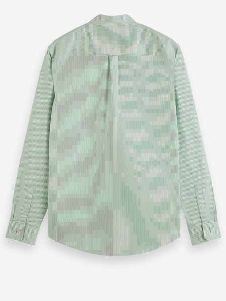 Scotch & Soda Světle zelená pánská pruhovaná košile Scotch & Soda Essential Oxford