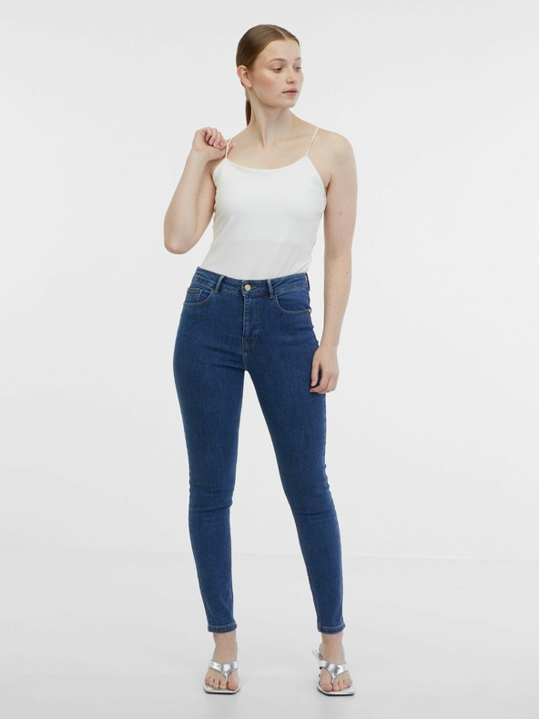 Orsay Modré dámské skinny fit džíny ORSAY