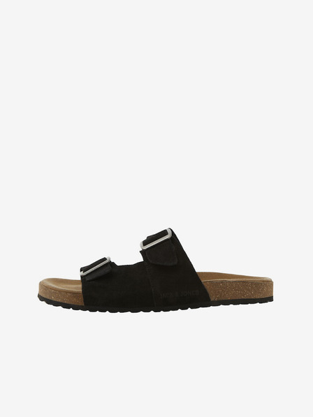 Jack & Jones Černé pánské pantofle Jack & Jones Louis