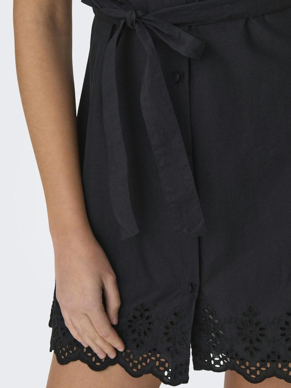 ONLY Černé dámské košilové šaty ONLY Lou