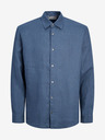 Jack & Jones Modrá pánská lněná košile Jack & Jones Lawrence