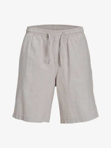 Jack & Jones Béžové pánské kraťasy s příměsí lnu Jack & Jones Karl