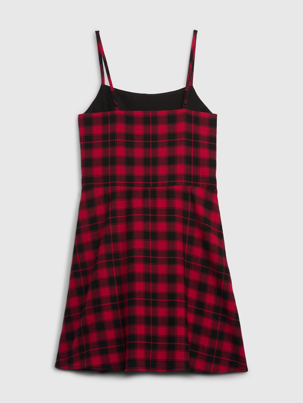 GAP Dětské kostkované šaty GAP