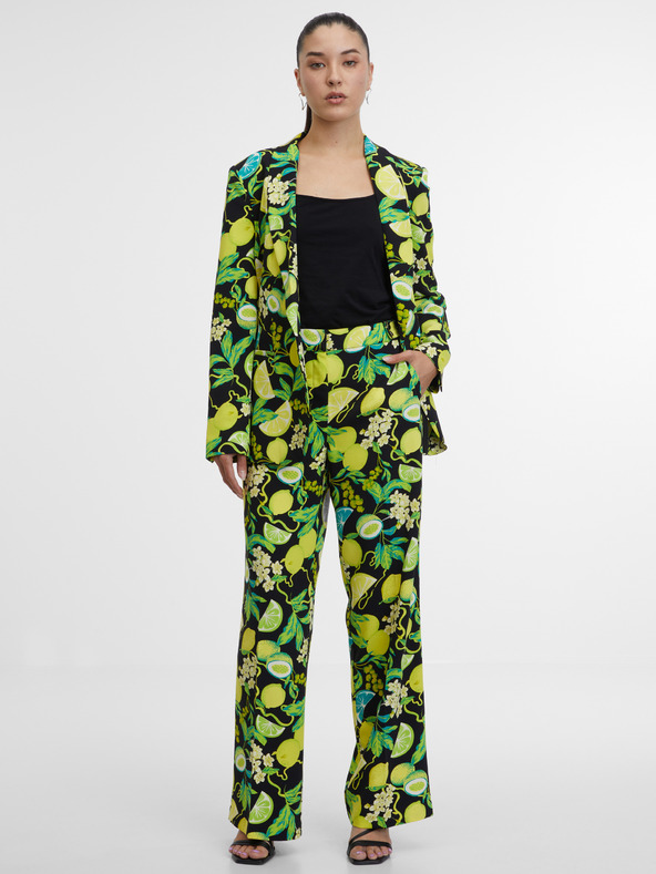 Orsay Černo-zelené dámské vzorované sako ORSAY