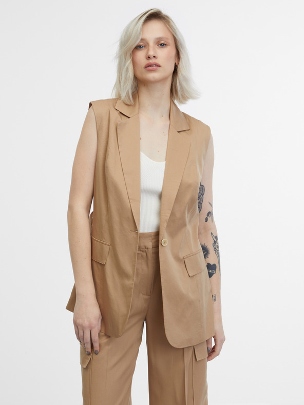 Orsay Hnědá dámská vesta ORSAY