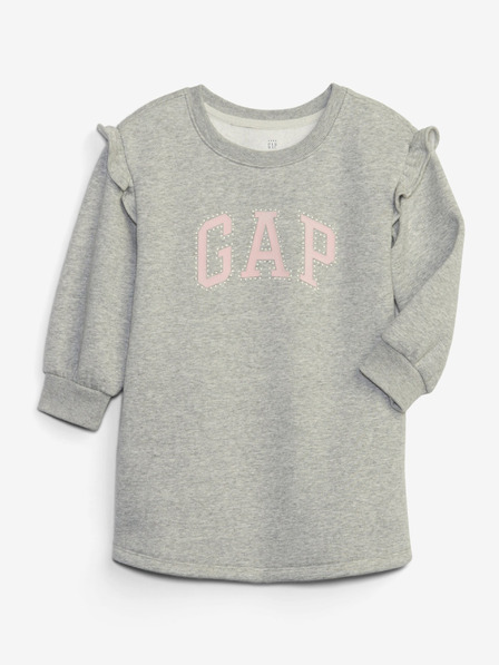 GAP Baby mikinové šaty s logem GAP