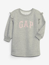 GAP Baby mikinové šaty s logem GAP