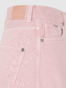 Pepe Jeans Růžové dámské džínové kraťasy Pepe Jeans