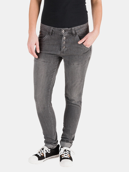 Sam 73 Tmavě šedé dámské slim fit džíny SAM 73