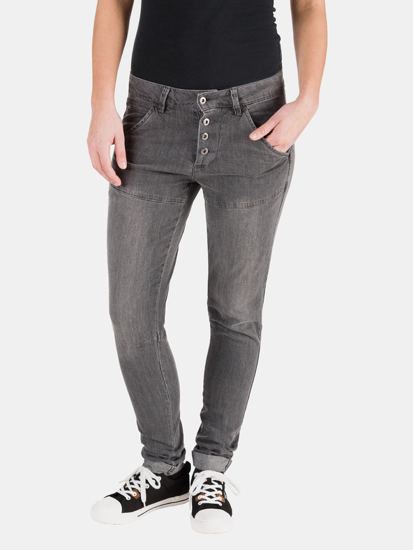Sam 73 Tmavě šedé dámské slim fit džíny SAM 73