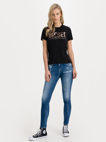 Diesel Modré dámské skinny fit džíny Diesel Slandy