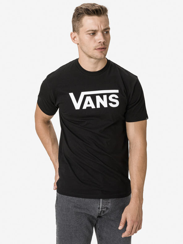 Vans Černé pánské tričko s potiskem Vans
