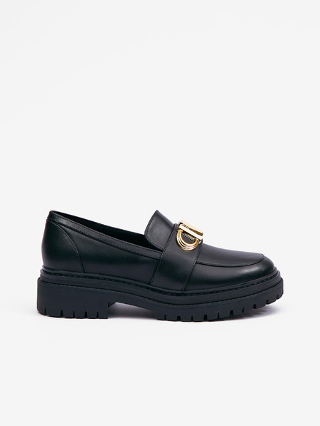Michael Kors Černé dámské kožené mokasíny Michael Kors Parker Lug