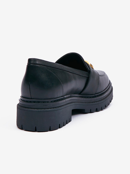 Michael Kors Černé dámské kožené mokasíny Michael Kors Parker Lug
