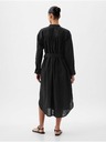 GAP Lněné košilové oversize šaty GAP
