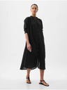 GAP Lněné košilové oversize šaty GAP