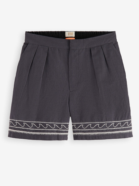 Scotch & Soda Šedé dámské kraťasy s příměsí lnu Scotch & Soda