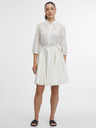 Orsay Bílé dámské košilové šaty ORSAY