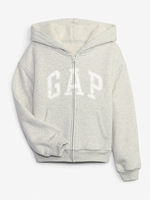 GAP Dětská zateplená mikina s logem GAP