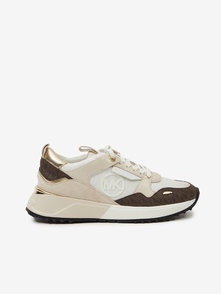 Michael Kors Béžové dámské tenisky se semišovými detaily Michael Kors Theo Trainer