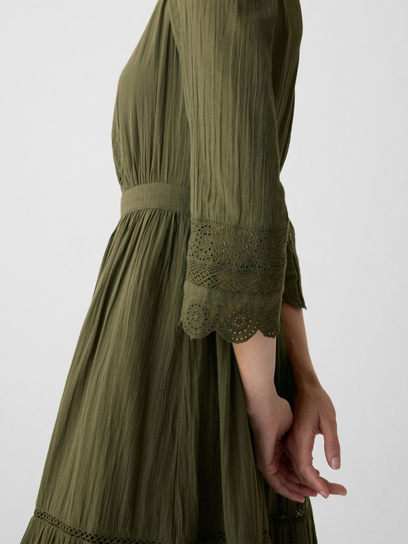 GAP Krajkové midi šaty GAP