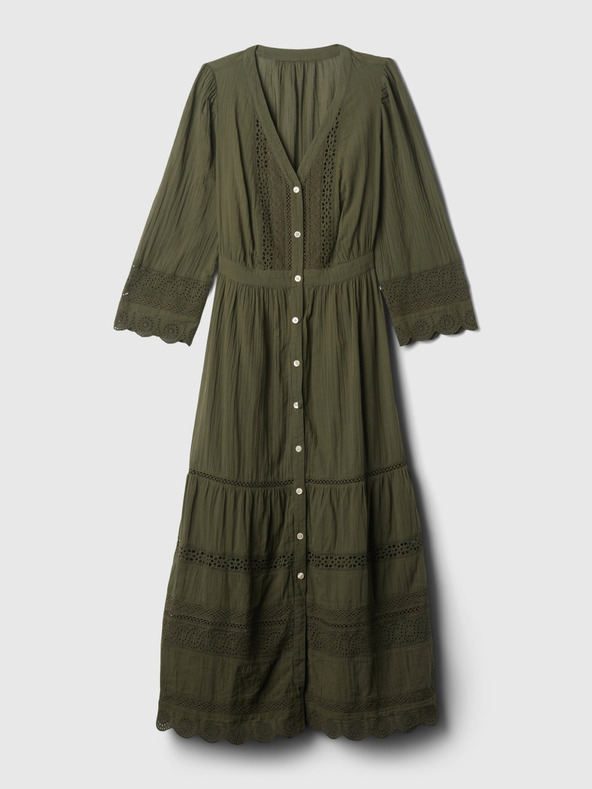 GAP Krajkové midi šaty GAP