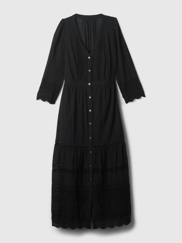 GAP Krajkové midi šaty GAP