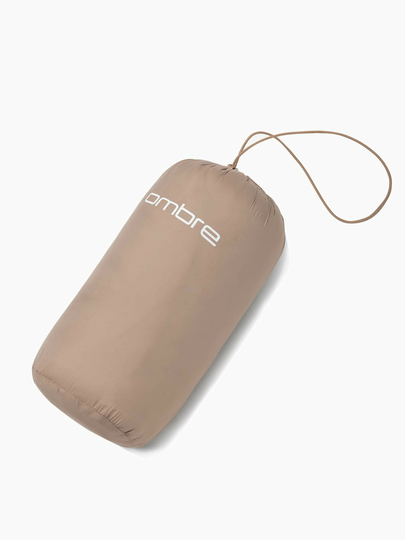 Ombre Clothing Béžová pánská lehká prošívaná bunda Ombre Clothing