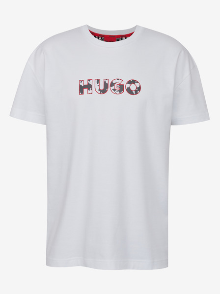 HUGO Bílé pánské tričko HUGO