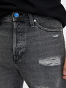 Jack & Jones Tmavě šedé pánské džínové kraťasy Jack & Jones Tony