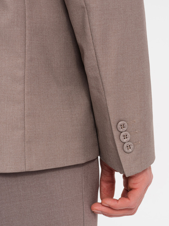 Ombre Clothing Béžové pánské sako Ombre Clothing