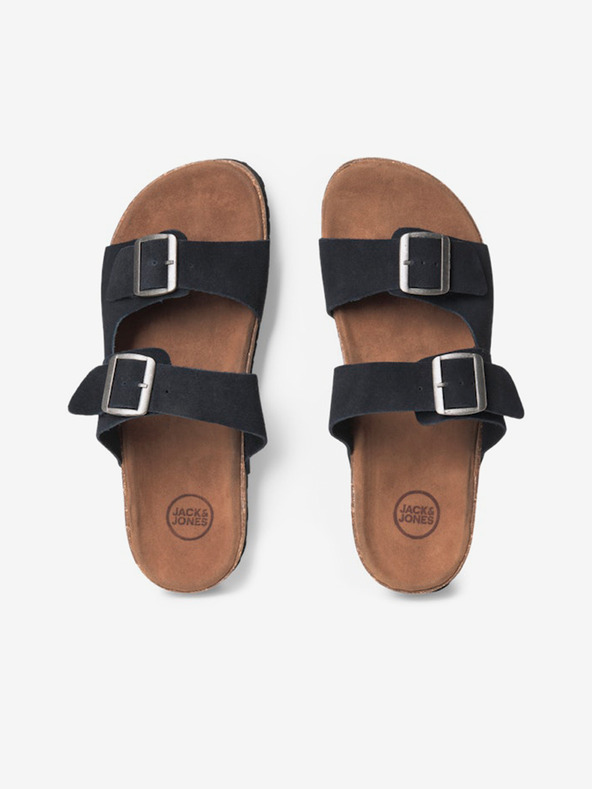 Jack & Jones Tmavě modré pánské semišové pantofle Jack & Jones Louis