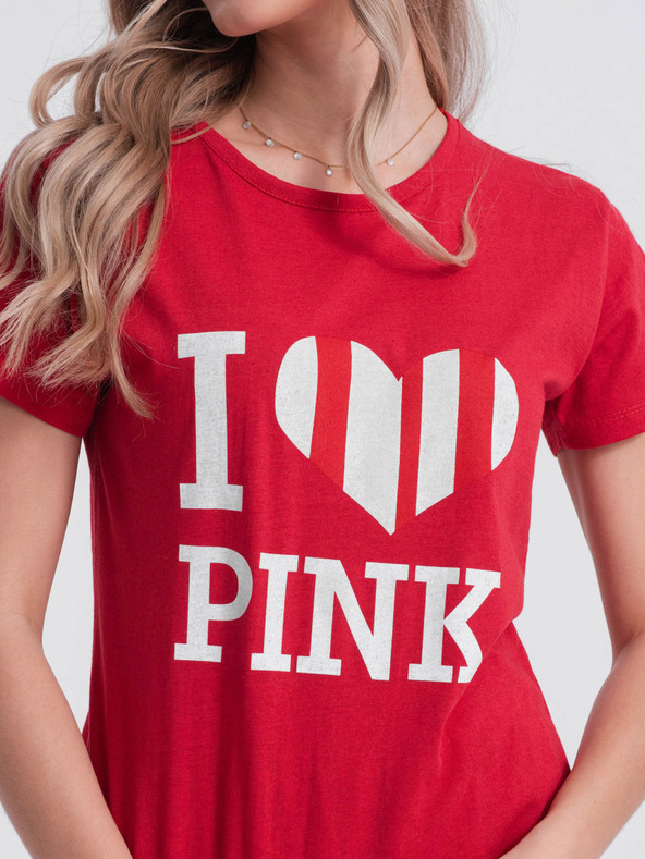 Edoti Červené dámské vzorované pyžamo Edoti