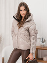 Edoti Dámská prošívaná zimní bunda ve stříbrné barvě Edoti