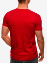 Edoti Červené pánské basic tričko Edoti