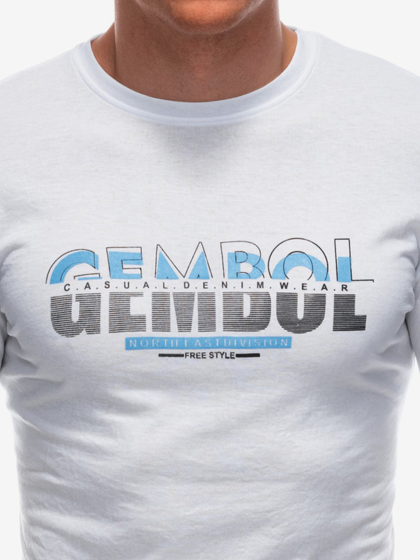 Edoti Bílé pánské tričko Edoti