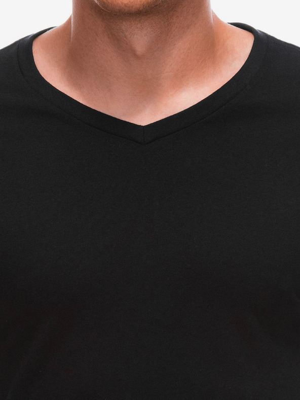 Edoti Černé pánské basic tričko Edoti