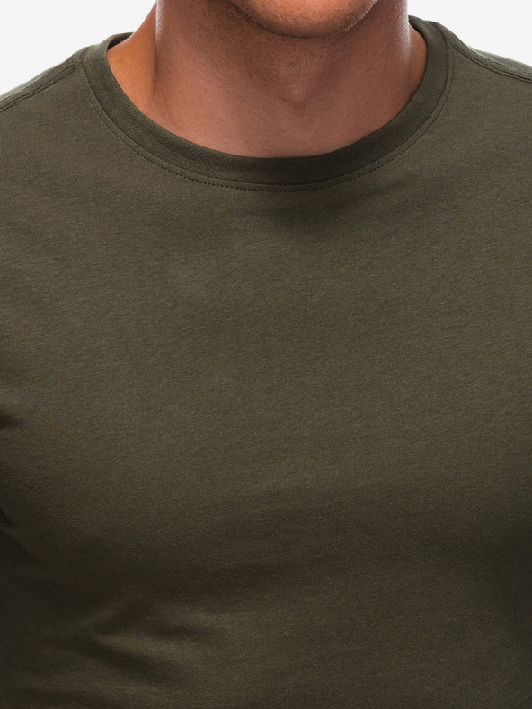 Edoti Khaki pánské basic tričko Edoti