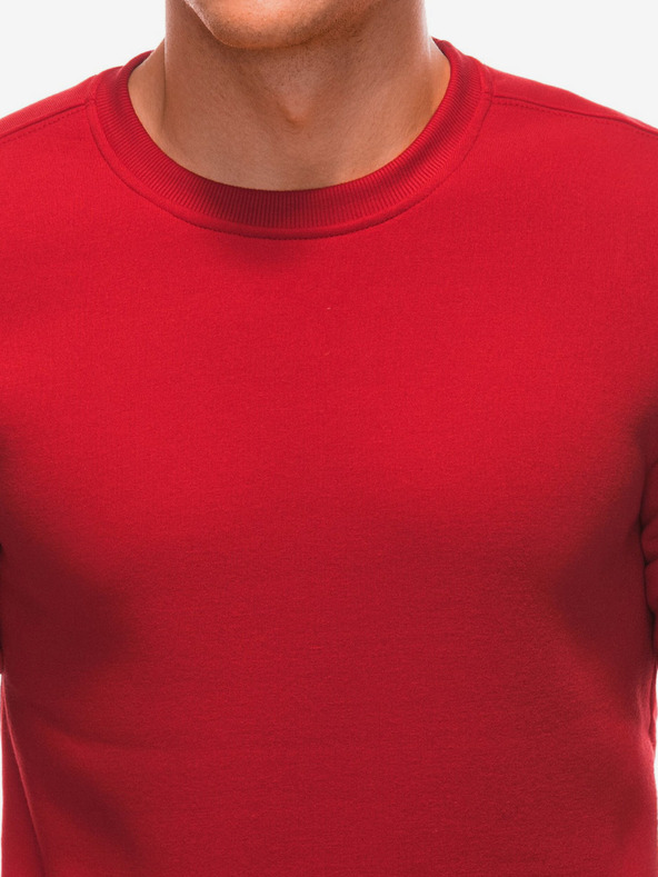 Edoti Červená pánská basic mikina Edoti