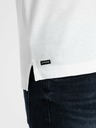 Ombre Clothing Bílé pánské polo tričko Ombre Clothing