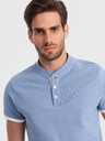 Ombre Clothing Světle modré pánské polo tričko Ombre Clothing