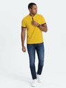 Ombre Clothing Žluté pánské polo tričko Ombre Clothing