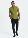 Ombre Clothing Světle zelené pánské polo tričko Ombre Clothing