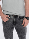 Ombre Clothing Šedé pánské slim fit džíny Ombre Clothing